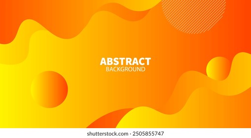 Abstract orange color background. Dynamic shapes composition