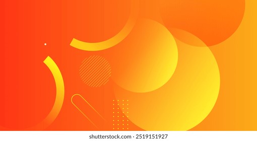 Fondo de color naranja Abstractas. Composición de Formas dinámicas. Fondo de gradiente naranja con Formas geométricas.
