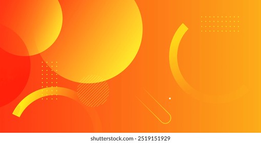Abstract orange color background. Dynamic shapes composition. Orange gradient background with geometric shapes.