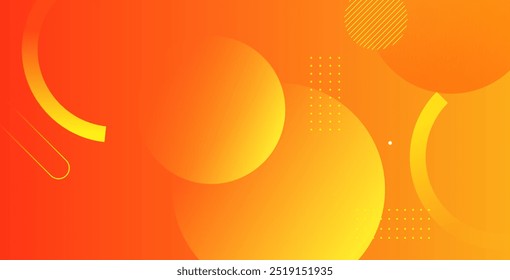Abstract orange color background. Dynamic shapes composition. Orange gradient background with geometric shapes.