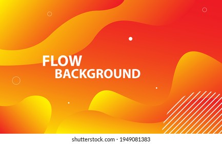 Resumen del color naranja del fondo. Composición de formas fluidas. Ilustración del vector