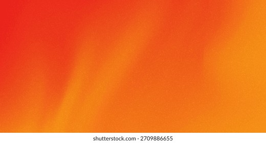 Abstrakter orangefarbener Farbverlauf-Hintergrund mit einer körnigen Textur. Weicher, einfacher, minimalistischer, Vintage-, flacher, unscharfer Hintergrund für Design, Druck, Präsentation oder Verpackung.
