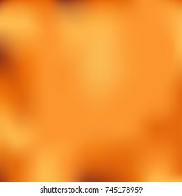 Abstract orange color gradient blurred background, Halloween theme, Vector illustration