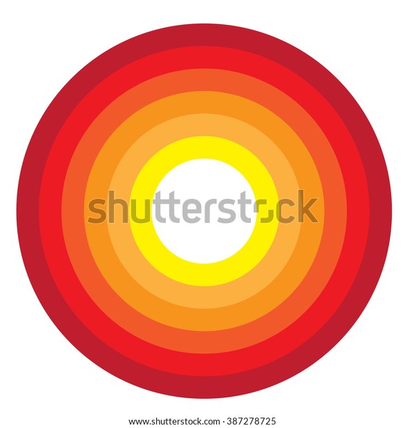 Abstract Orange Color Graphic Circular Circle Stock Vector (Royalty ...