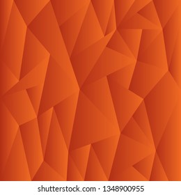 Abstract orange color pattern of geometric shapes, Geometric triangular background, vector