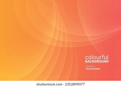 Abstract Orange colorful gradient vector illustration background