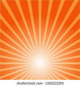 abstract orange colorful ray burst background.