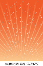 Abstract orange colors of sunset