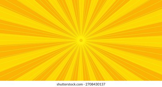 Abstractas fondo de cómic naranja. Fondo de dibujos animados de arte pop. Patrón de efecto semitono. Divertida textura de anime. Starburst estilo manga bg. Marca el gradiente radial de popart. Espiral, remolino, rayos cómicos.	