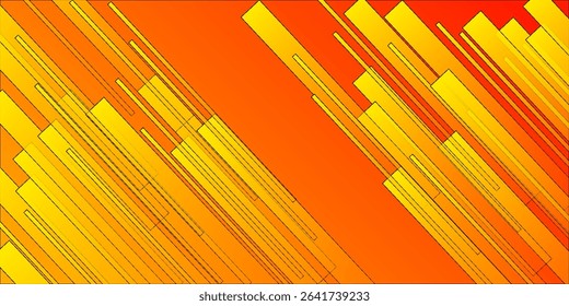 Abstract orange. Creative illustration for poster, web, landing, cover, greeting, EPS 10