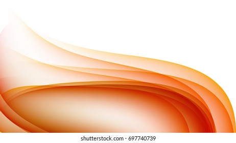 Abstract Orange curve background