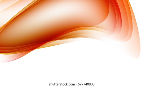 Abstract Orange curve background