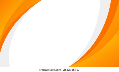 Abstract orange curve background. Modern dynamic wallpaper. Design for banners, templates, posters, business cards, sales, ads, events, web, and pages. Vector illustration