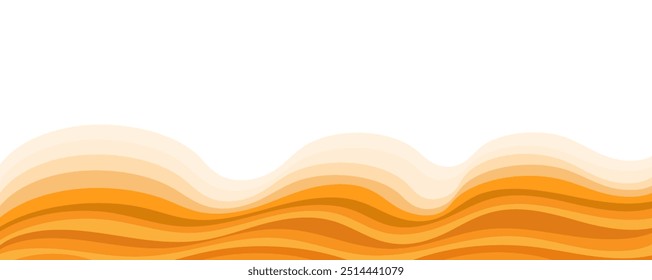 Fundo de gradiente de curva laranja abstrato. Design de tendência moderno e criativo na ilustração vetorial eps10