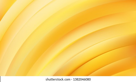Abstract Orange Curved Stripes Vector Illustration