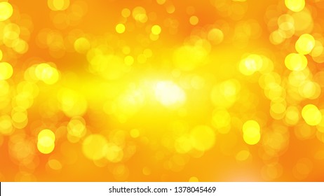 Abstract Orange Defocused Lights Background Illustrator