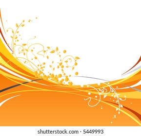 Abstract orange design