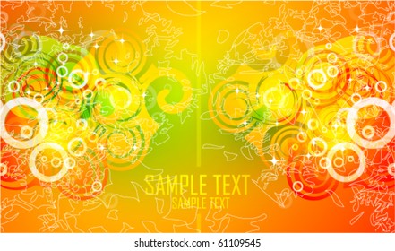 Abstraktes orangefarbenes Design