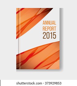 Abstract orange design background for business annual report book illustration vector