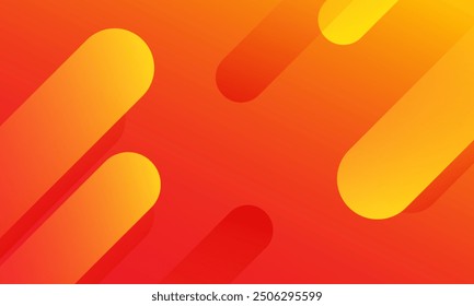 Abstract orange diagonal background design. Dynamic shapes composition. Vector illustration