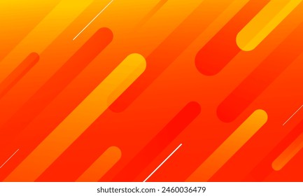 Abstract orange diagonal geometric shapes background. Vector illustration