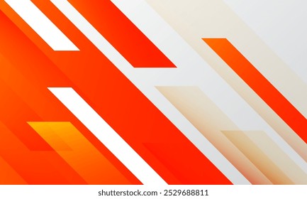 Abstract orange diagonal stripes background. Vector illustration
