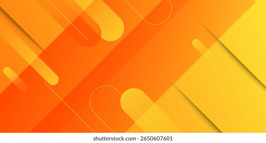 Laranja abstrato com fundo de listras diagonais. Ilustração vetorial
