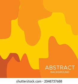 abstract orange doodle background vector design