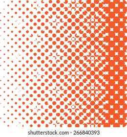 Abstract Orange Dots Background Vector