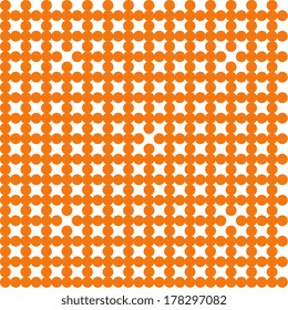 Abstract orange dotted seamless background