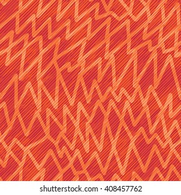 Abstract orange faux fabric pattern seamless vector background tile

