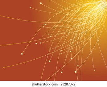 abstract orange fireworks