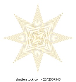 abstract orange floral ornament design