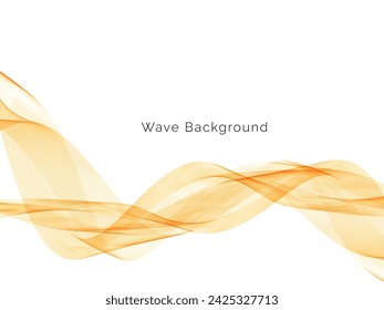 Abstract orange flow wave background