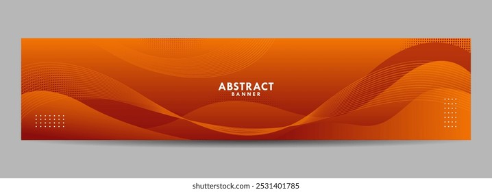 Modelo de fundo laranja abstrato fluido. Cor do gradiente. Composição da forma líquida. Adequado para designs de banner
