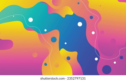 Abstract orange fluid background. Vector illustration.
