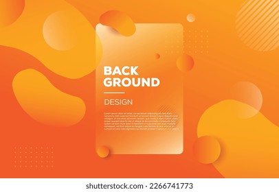 Abstract orange presentation media