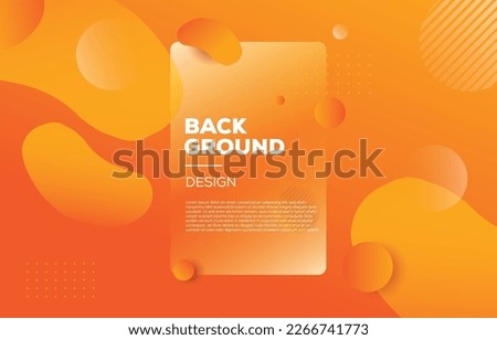 Abstract orange fluid background for website presentation or media banner