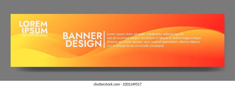 Abstract Orange Fluid Banner Template. Modern background design. gradient color. Dynamic Waves. Liquid shapes composition. Fit for banners