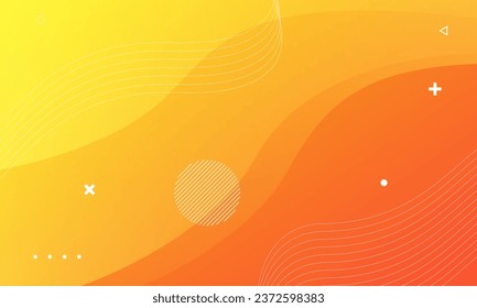 Abstract orange fluid banner template backround. Eps10 vector