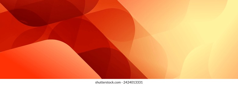 Abstract orange fluid gradient Geometric banner design background.