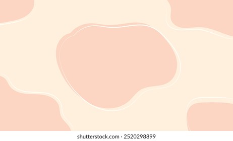 design de fundo desenhado à mão de fluido laranja abstrato