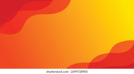 Abstract orange fluid shape modern background
