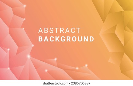 Resumen de diseño de fondo de líneas fractales de color naranja	