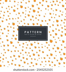 Abstract orange fruit pattern for graphic design. Vector