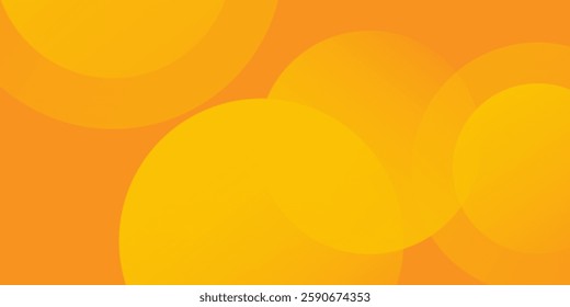Abstract orange geometric background. Colorful geometric background. Circle shapes composition Space. Modern and Creative Trend design in Eps10 vector illustration