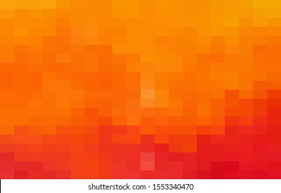 Abstract Orange geometric Background, Creative Design Templates. Pixel art Grid Mosaic, 8 bit vector background.