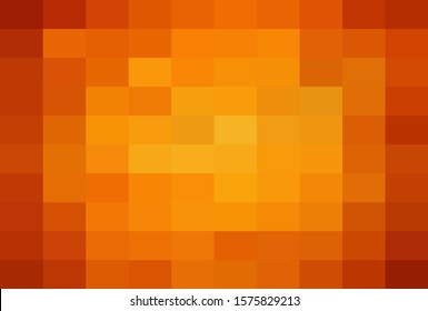 Abstract Orange geometric Background, Creative Design Templates. Pixel art Grid Mosaic, 8 bit vector background.