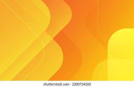 Abstract orange geometric background. Dynamic shapes composition. Vector illustration