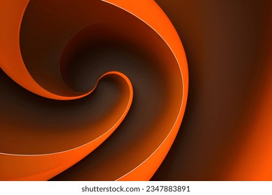 Abstract orange geometric background. Dynamic shapes composition. Vector illustration.